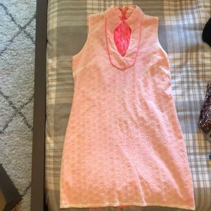 White with Pink Sale to Sable Dress